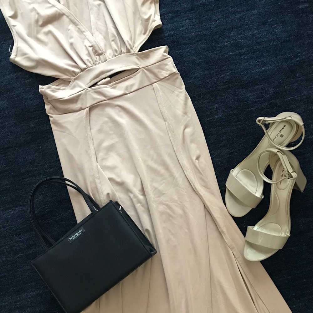 Nude Maxi Dress